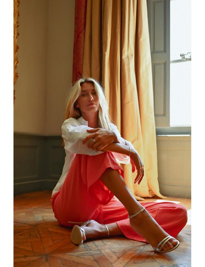 Lili Sidonio X Molly Bracken Pantalon Fluide NAVY BLUE