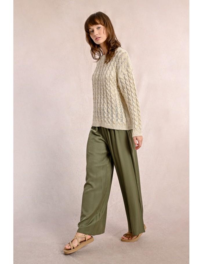 lili sidonio x molly bracken Pantalon fluide taille haute PINK