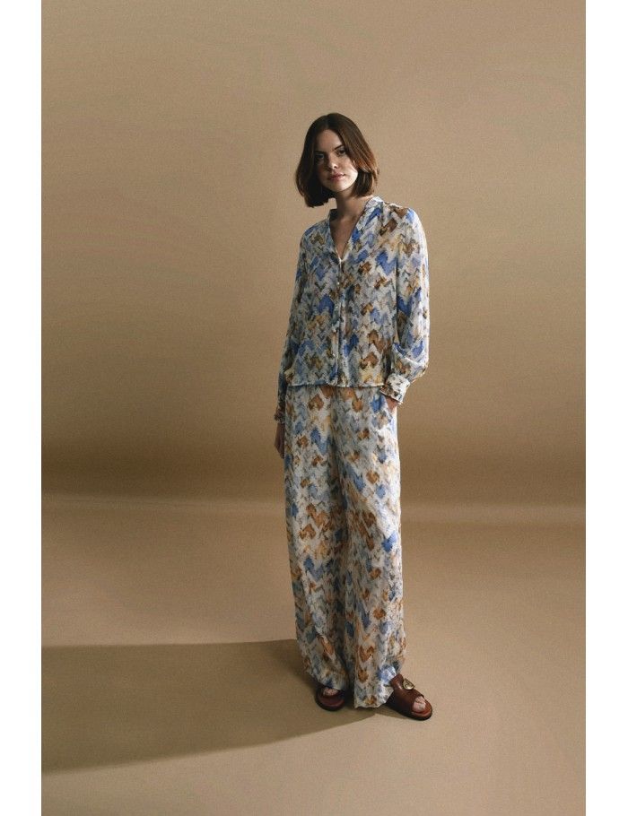 Lili Sidonio X Molly Bracken Pantalon Graphique OFFWHITE VENICE BEACH
