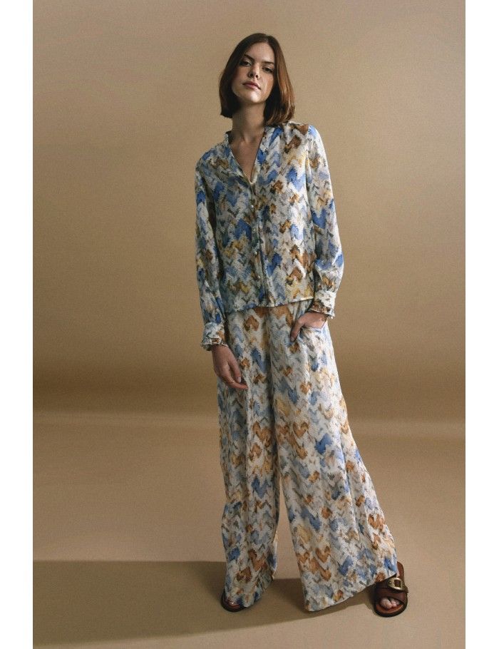 Lili Sidonio X Molly Bracken Pantalon Graphique OFFWHITE VENICE BEACH