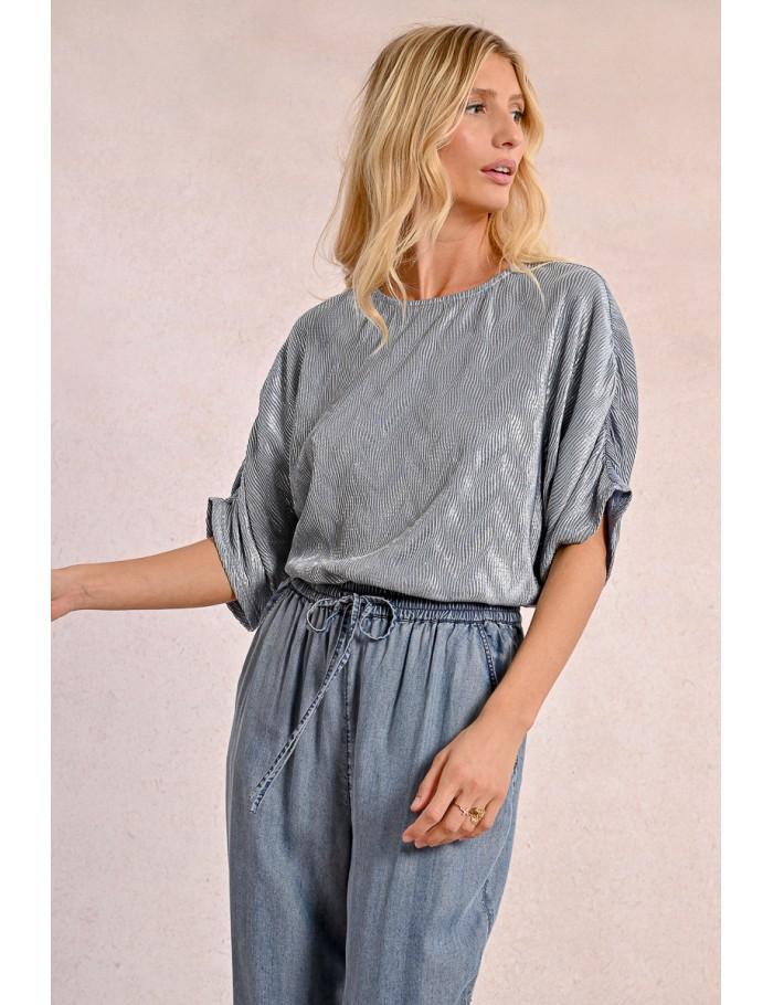 Lili Sidonio X Molly Bracken Pantalon Jogpant En Tencel DENIM BLUE