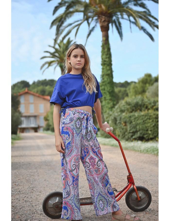 lili sidonio x molly bracken Pantalon large à imprimé MULTICO AELIS