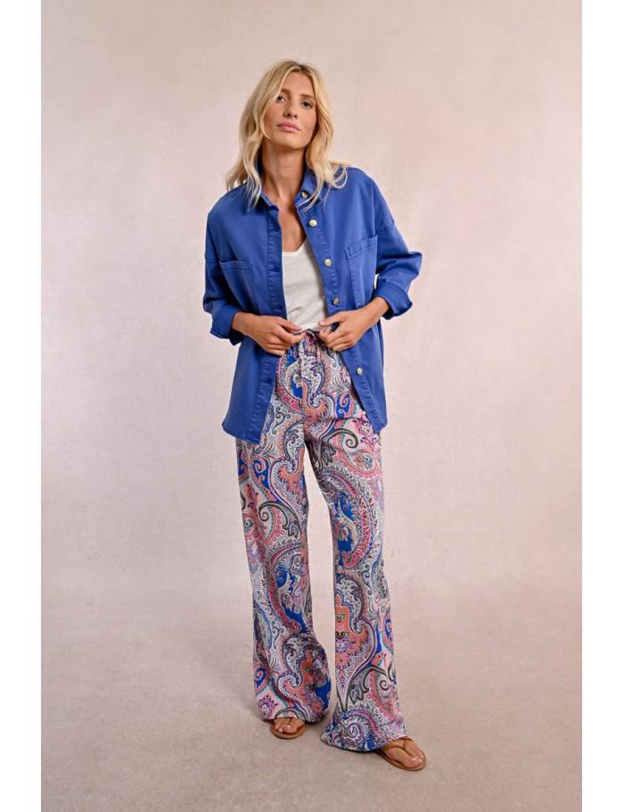 Lili Sidonio X Molly Bracken Pantalon Large Et Fluide MULTICO AELIS