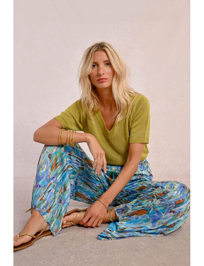 lili sidonio x molly bracken Pantalon large imprimé BLUE EDMEE lili sidonio x molly bracken Pantalon large imprimé BLUE EDMEE