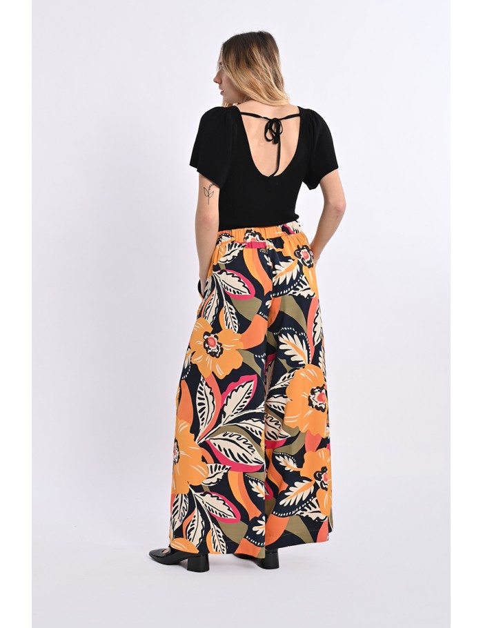 Lili Sidonio X Molly Bracken Pantalon Large Imprimé MANGO YELLOW JANE