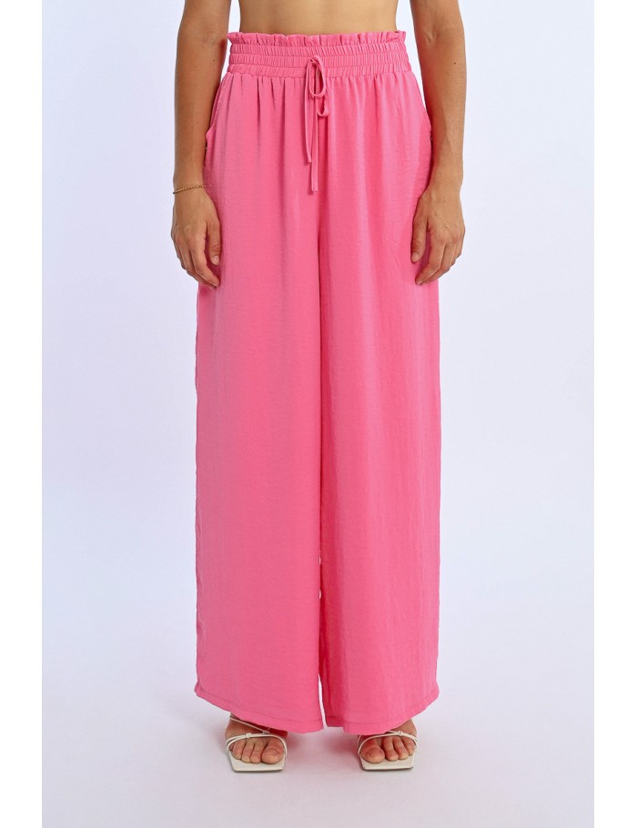 Lili Sidonio X Molly Bracken Pantalon Taille Haute Fluide NAVY BLUE