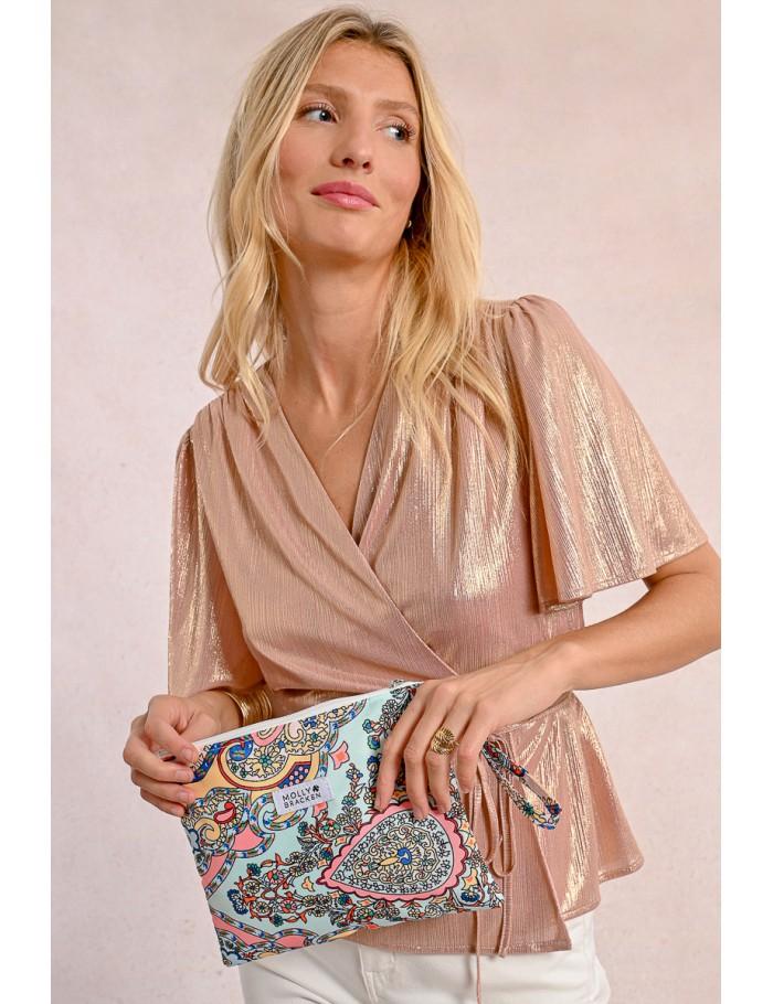 Lili Sidonio X Molly Bracken Pochette Imprimée GREEN BLOOMA