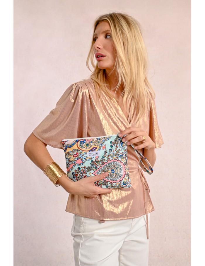 Lili Sidonio X Molly Bracken Pochette Imprimée GREEN BLOOMA