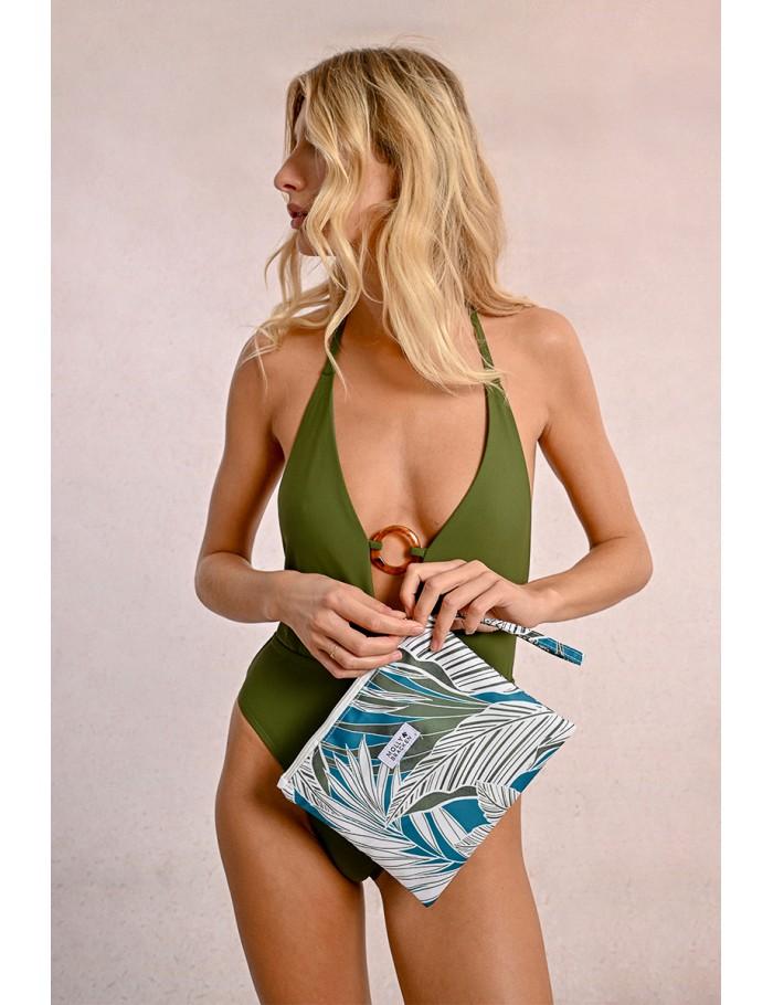 lili sidonio x molly bracken Pochette imprimée KHAKI KALA