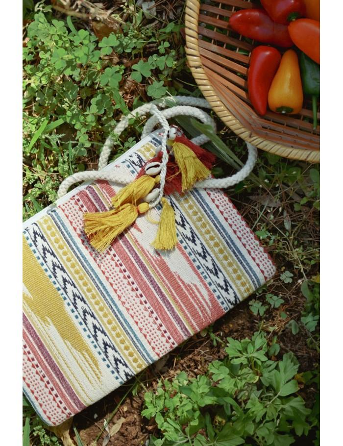 Lili Sidonio X Molly Bracken Pochette Tressée Multico MULTICOLOUR