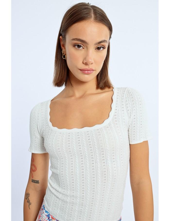 Lili Sidonio X Molly Bracken Pull à Manches Courtes BLACK