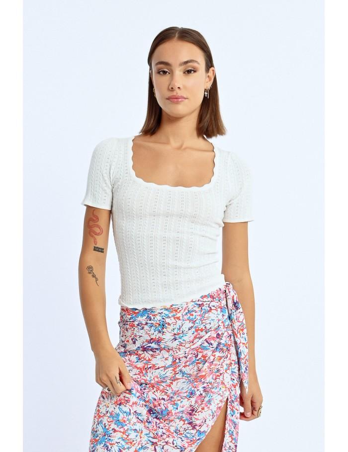 Lili Sidonio X Molly Bracken Pull à Manches Courtes BLACK