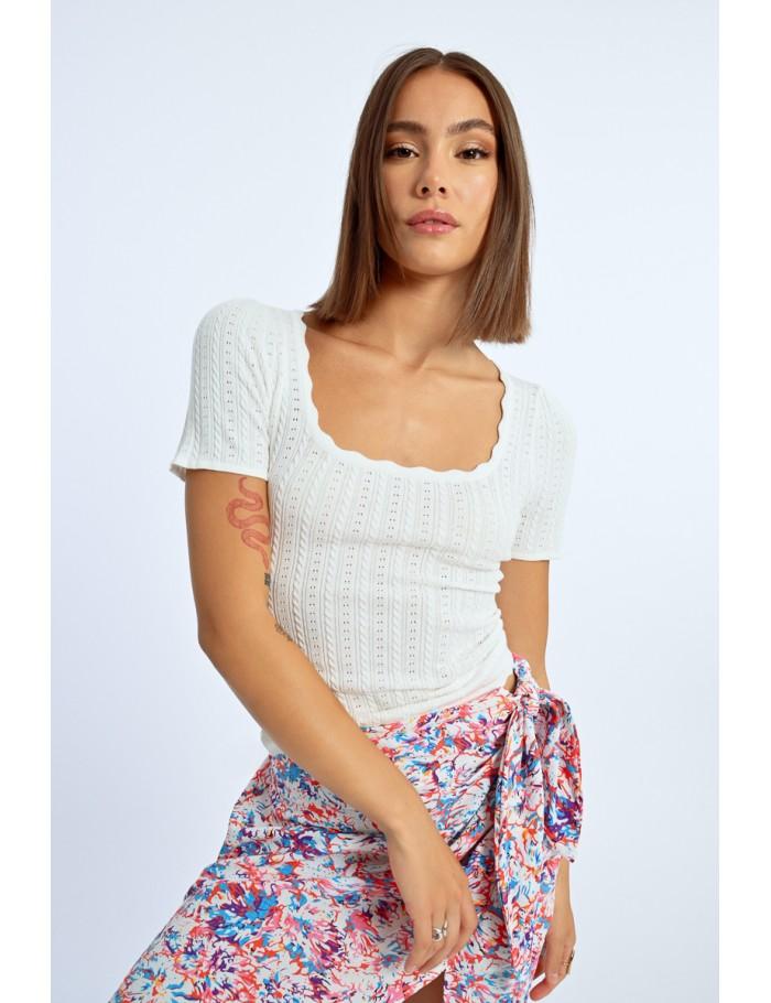 lili sidonio x molly bracken Pull à manches courtes BLACK lili sidonio x molly bracken Pull à manches courtes BLACK