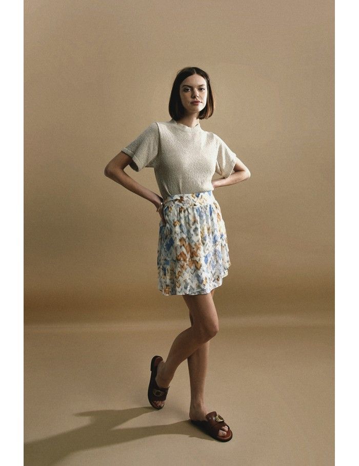 Lili Sidonio X Molly Bracken Pull Court En Maille Douce BEIGE
