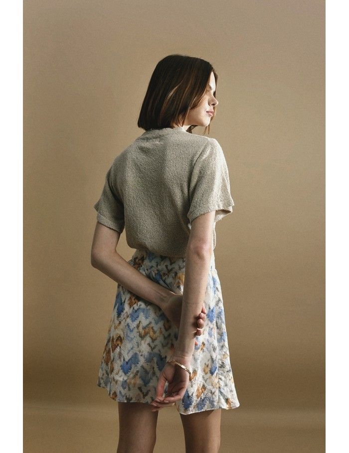 Lili Sidonio X Molly Bracken Pull Court En Maille Douce BEIGE