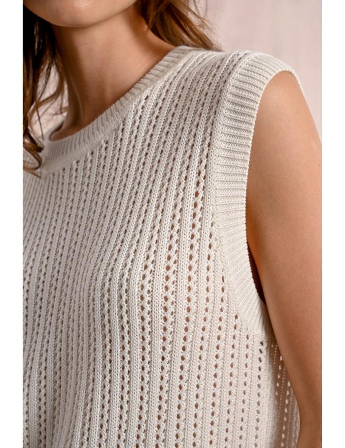 Lili Sidonio X Molly Bracken Pull Sans Manches BLACK