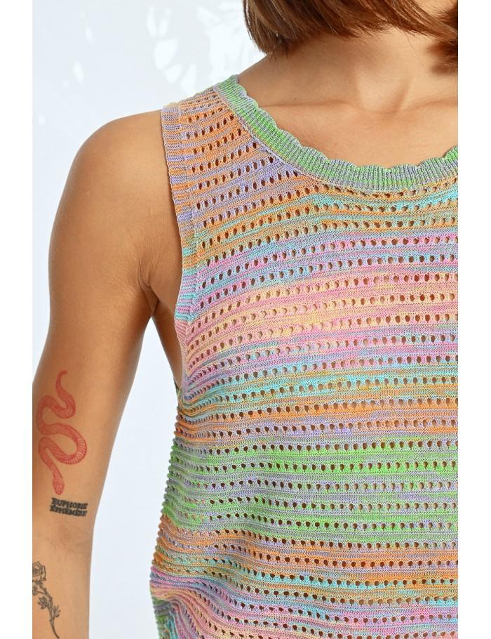 Lili Sidonio X Molly Bracken Pull Sans Manches En Maille MULTICOLOUR