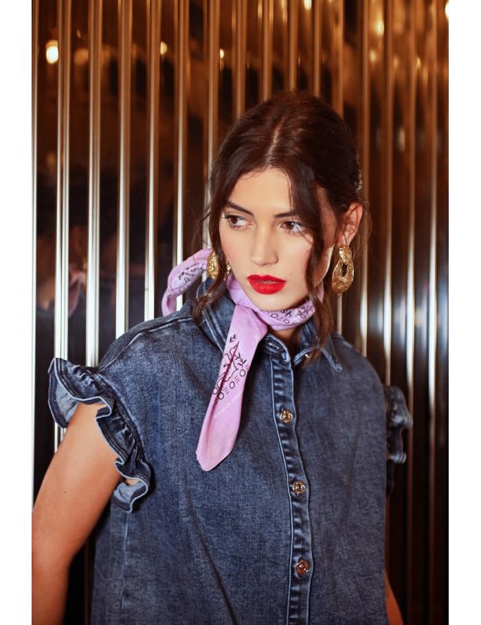 Lili Sidonio X Molly Bracken Robe Chemise En Jean DENIM BLUE