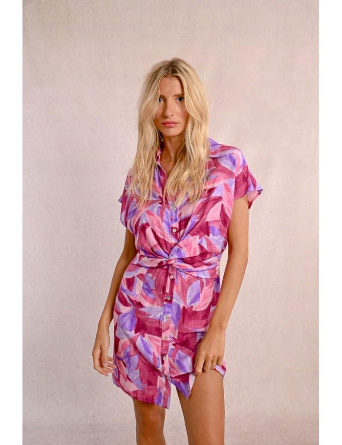 lili sidonio x molly bracken Robe chemise imprimée PINK POEMA lili sidonio x molly bracken Robe chemise imprimée PINK POEMA