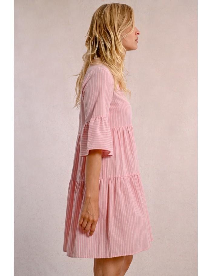 Lili Sidonio X Molly Bracken Robe Chemisier Babydoll PINK