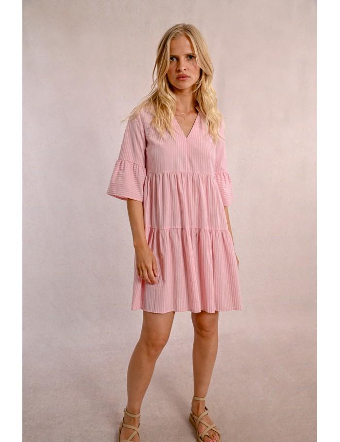 Lili Sidonio X Molly Bracken Robe Chemisier Babydoll PINK