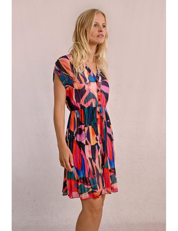 Lili Sidonio X Molly Bracken Robe Chemisier Sans Manches MULTICO DONNA