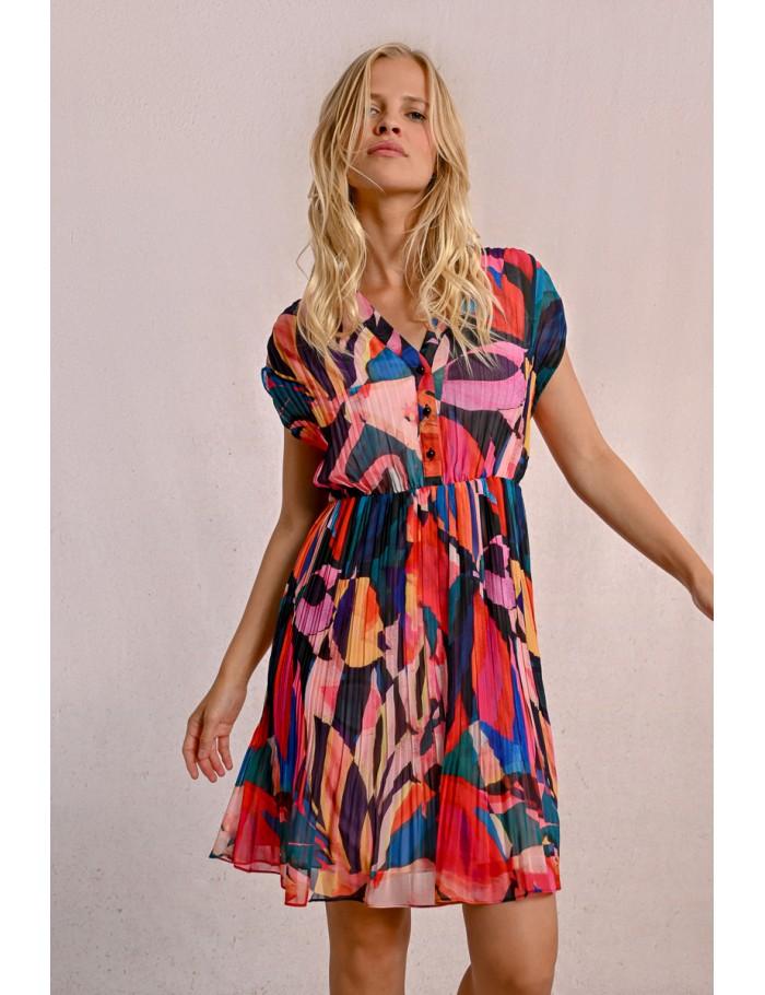 lili sidonio x molly bracken Robe chemisier sans manches MULTICO DONNA