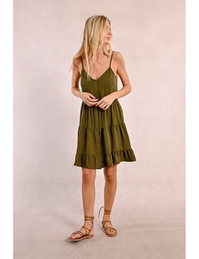 Lili Sidonio X Molly Bracken Robe Courte à Bretelles NAVY BLUE