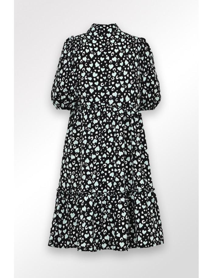 Lili Sidonio X Molly Bracken Robe Courte à Imprimé BLACK LISE