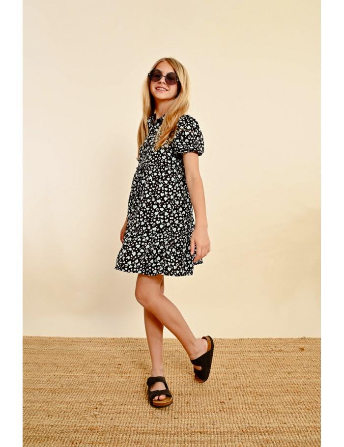 Lili Sidonio X Molly Bracken Robe Courte à Imprimé BLACK LISE