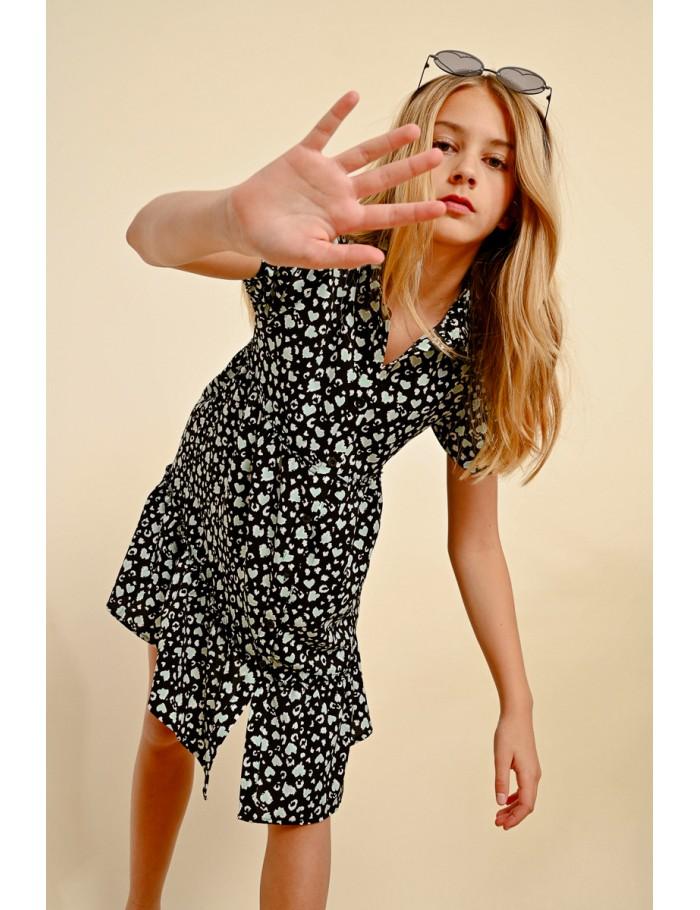 lili sidonio x molly bracken Robe courte à imprimé BLACK LISE