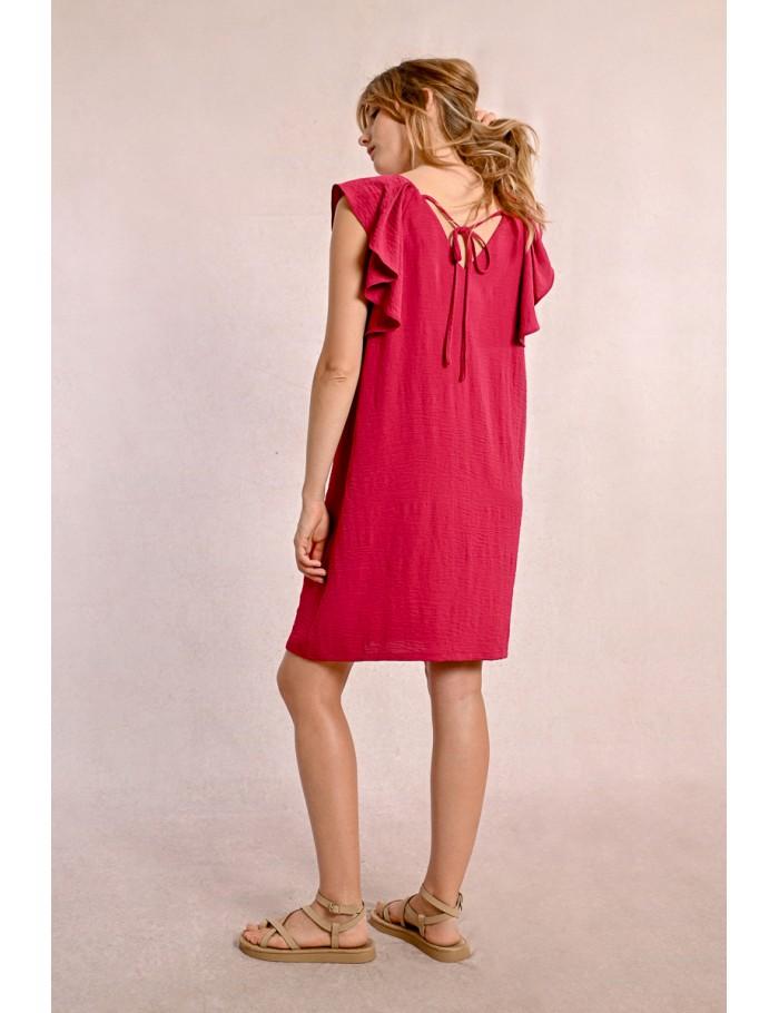 Lili Sidonio X Molly Bracken Robe Courte à Manches Fantaisies NAVY BLUE