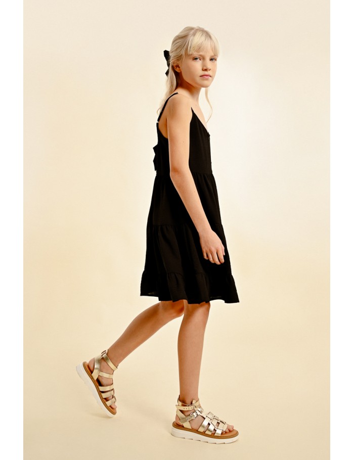 lili sidonio x molly bracken Robe courte à volants BEIGE