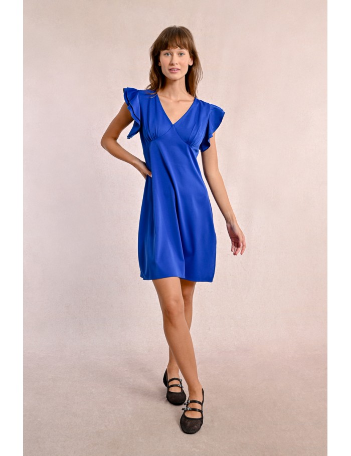 lili sidonio x molly bracken Robe courte ajustée COBALT BLUE