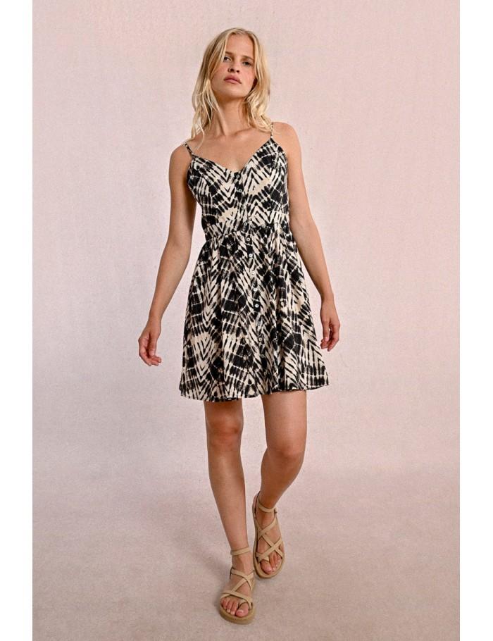 Lili Sidonio X Molly Bracken Robe Courte Boutonnée BEIGE DOLI