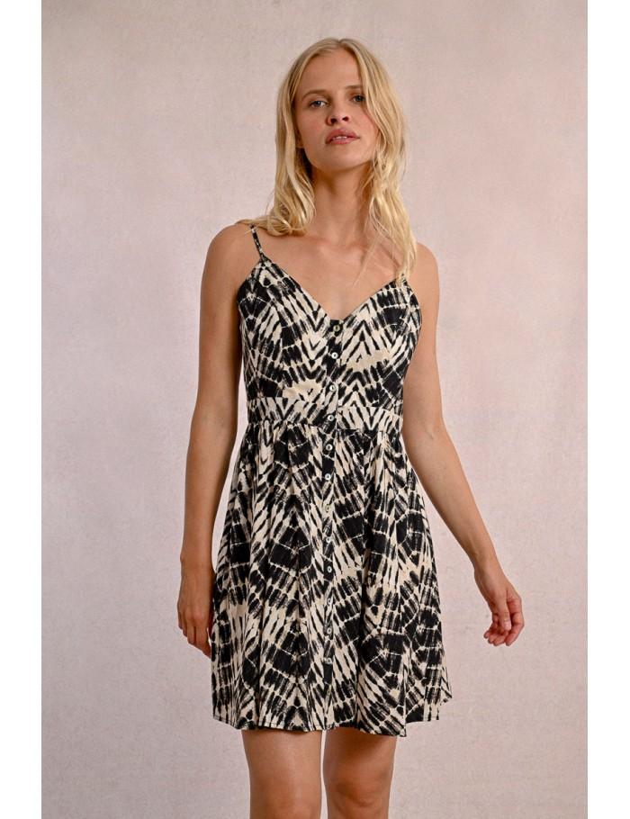 lili sidonio x molly bracken Robe courte boutonnée BEIGE DOLI lili sidonio x molly bracken Robe courte boutonnée BEIGE DOLI