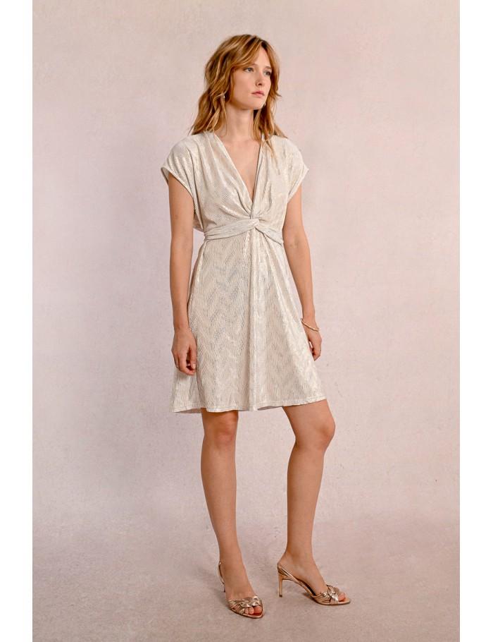 lili sidonio x molly bracken Robe courte drappée LIGHT BLUE