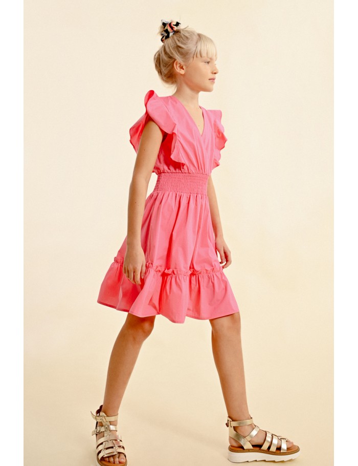 Lili Sidonio X Molly Bracken Robe Courte En Volume PINK