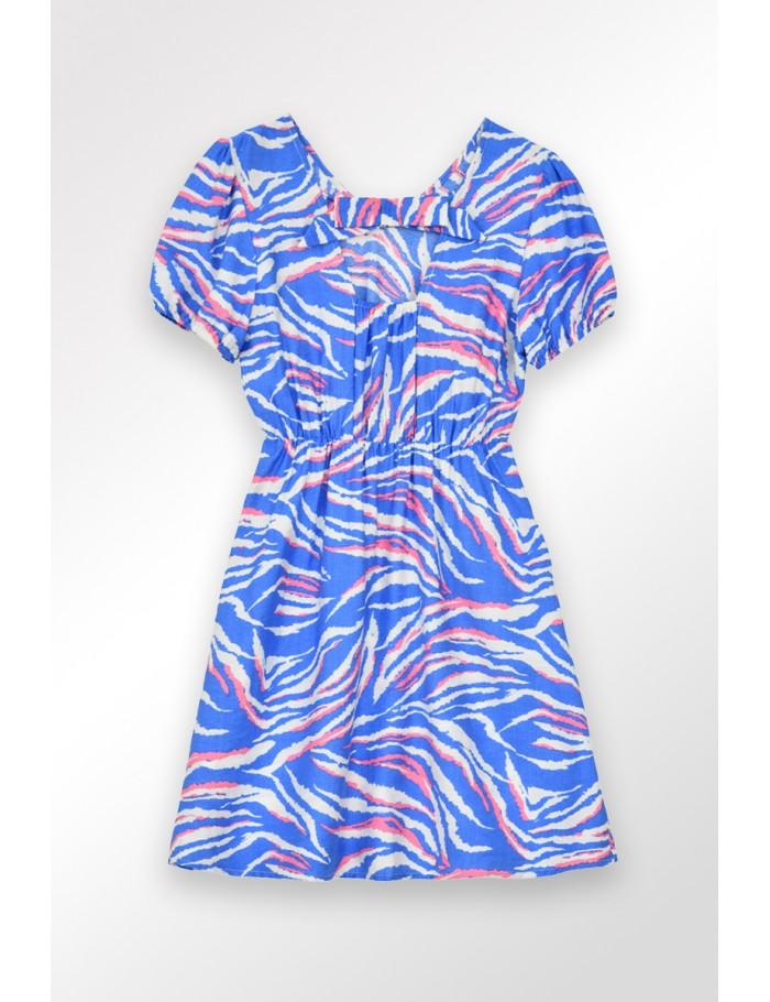 Lili Sidonio X Molly Bracken Robe Courte Imprimée BLUE LUNA