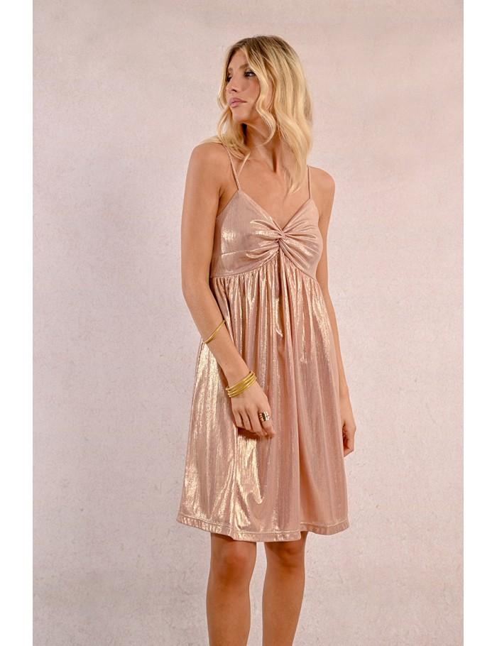 Lili Sidonio X Molly Bracken Robe Courte Irisée LIGHT PINK
