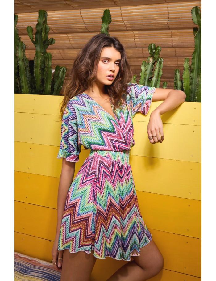 Lili Sidonio X Molly Bracken Robe Courte MULTICO COCO BONGO