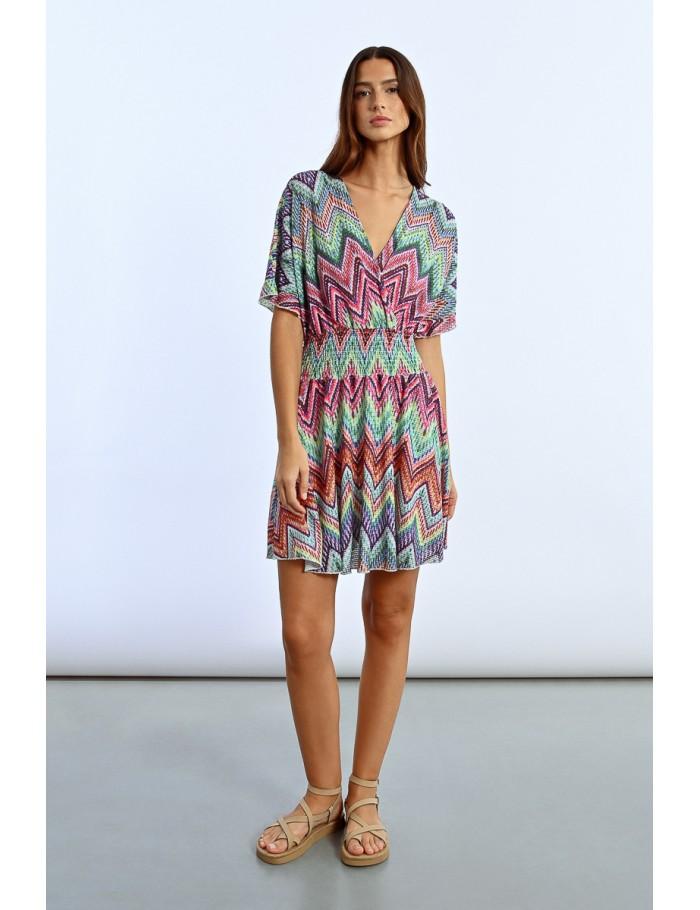 Lili Sidonio X Molly Bracken Robe Courte MULTICO COCO BONGO