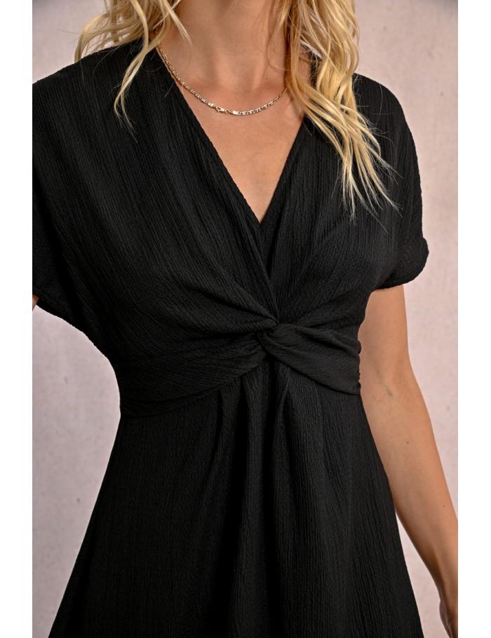 Lili Sidonio X Molly Bracken Robe Courte Noué Sur Le Devant BLUE