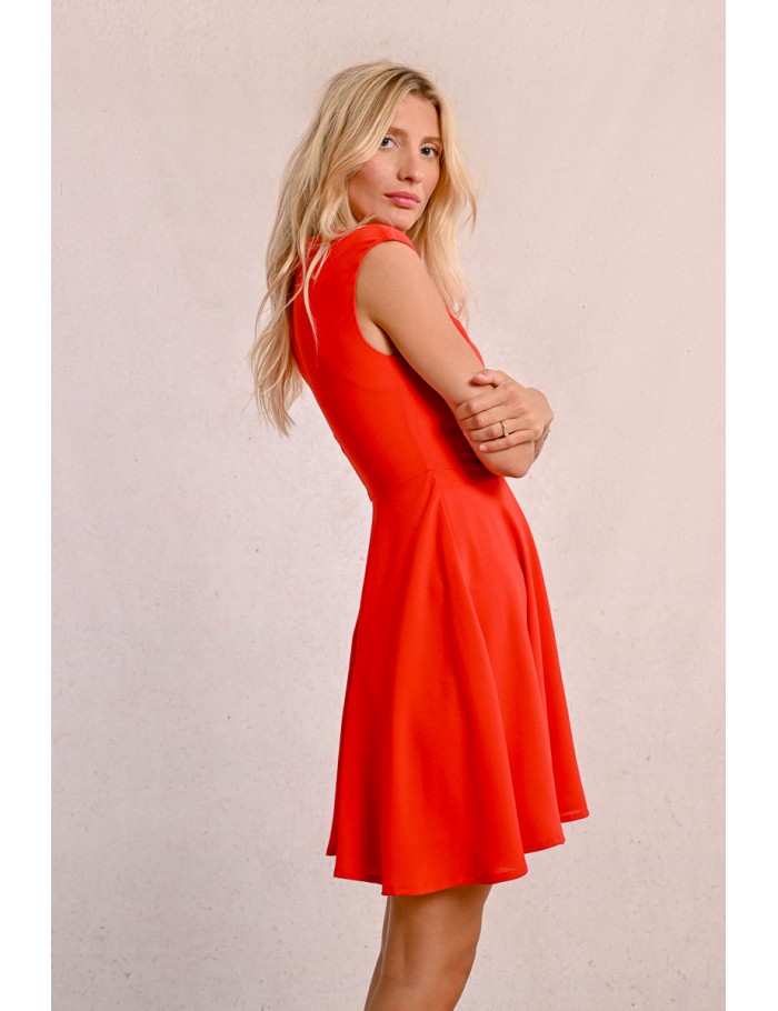 Lili Sidonio X Molly Bracken Robe Courte Patineuse ROUGE