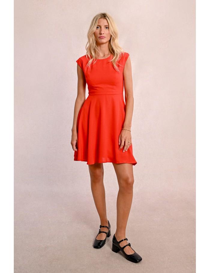 Lili Sidonio X Molly Bracken Robe Courte Patineuse ROUGE