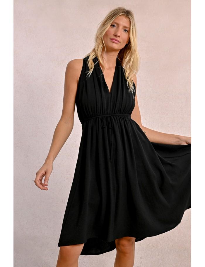 lili sidonio x molly bracken Robe courte plissée BLACK