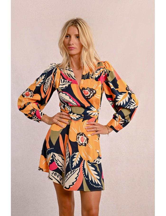 Lili Sidonio X Molly Bracken Robe Courte Portefeuille MANGO YELLOW JANE
