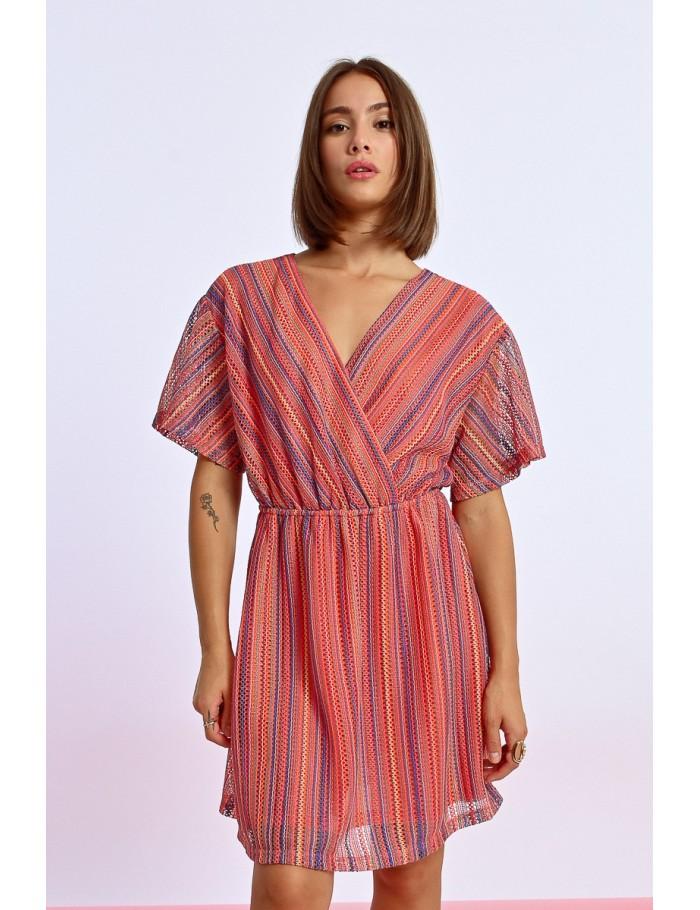 lili sidonio x molly bracken Robe courte rayée MULTICOLOUR