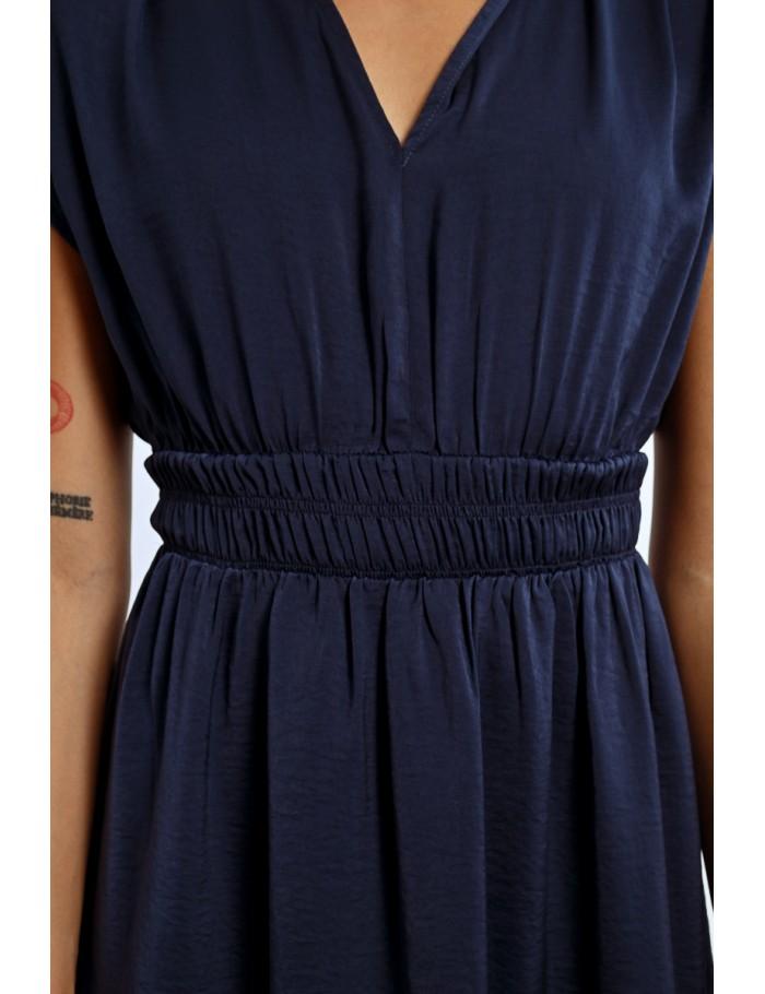 Lili Sidonio X Molly Bracken Robe Courte Taille élastiquée NAVY BLUE