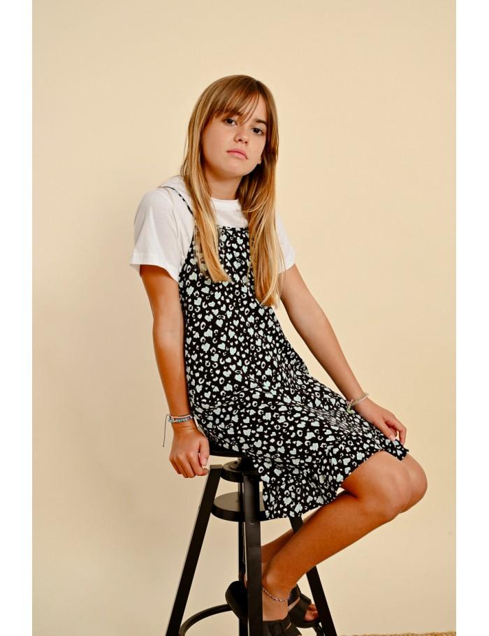 Lili Sidonio X Molly Bracken Robe En Bi Matière Imprimée BLACK LISE
